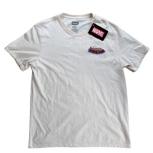 Marvel Spider Man Comic Tee Large Cream Vintage Graphic The Amazing Spiderman